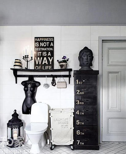 闷骚文艺范十足 个性卫浴空间设计